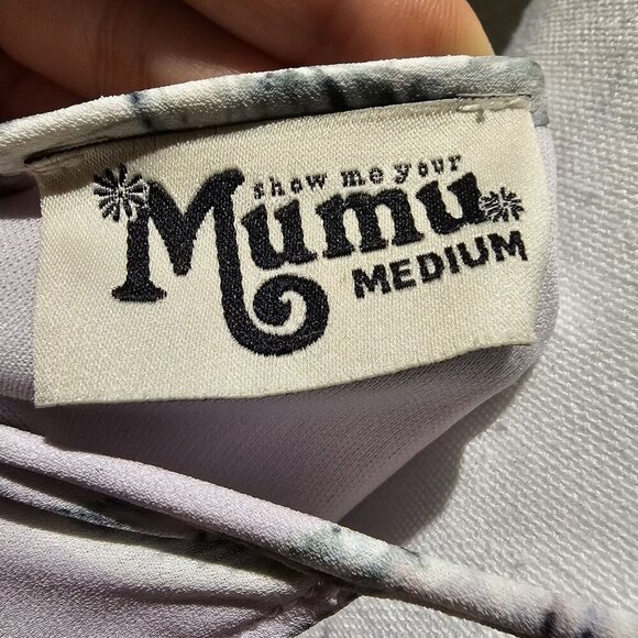 Show Me Your Mumu Gomez Lilac Floral Halter Dress M Keyhole Back - Picture 4 of 8